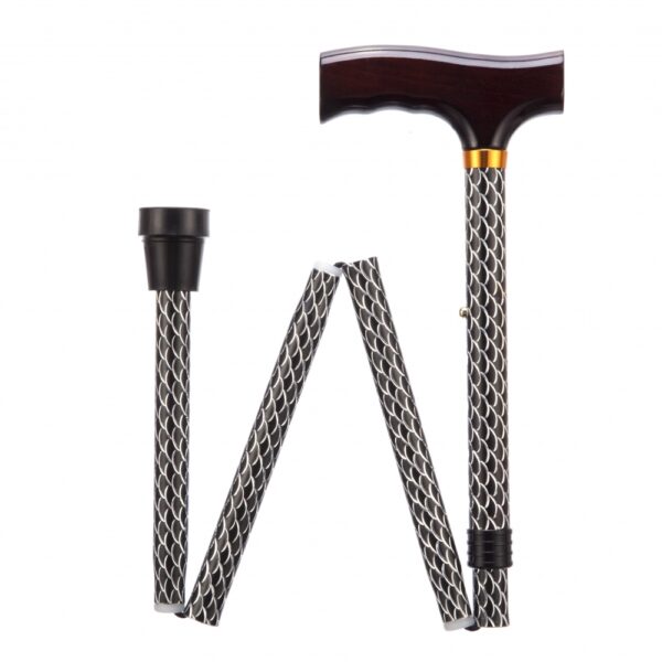 Foldable Patterned Walking Stick
