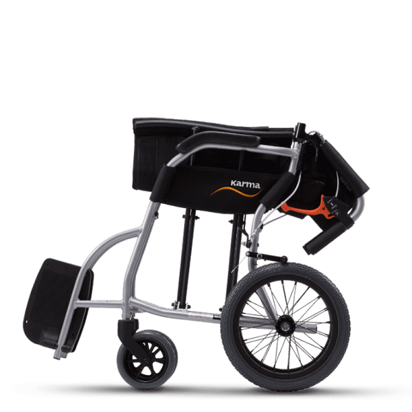 Ergo Lite Transit Wheelchair - Folded
