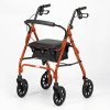 Four Wheeled Rollator - Orange