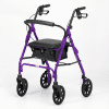 Four Wheeled Rollator - Purple