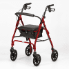 Four Wheeled Rollator - Red