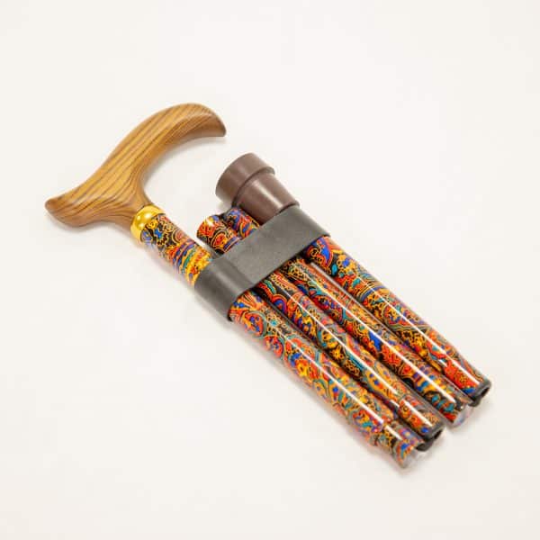 Foldable Patterned Walking Stick - Image 15