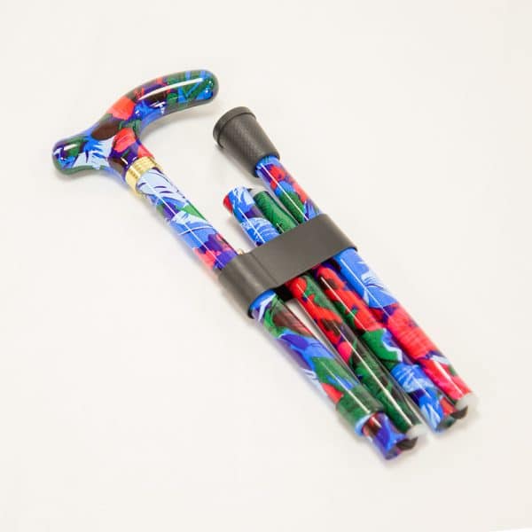Foldable Patterned Walking Stick - Image 3