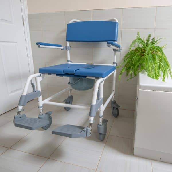 Bariatric Mobile Shower Commode Chair - Image 2