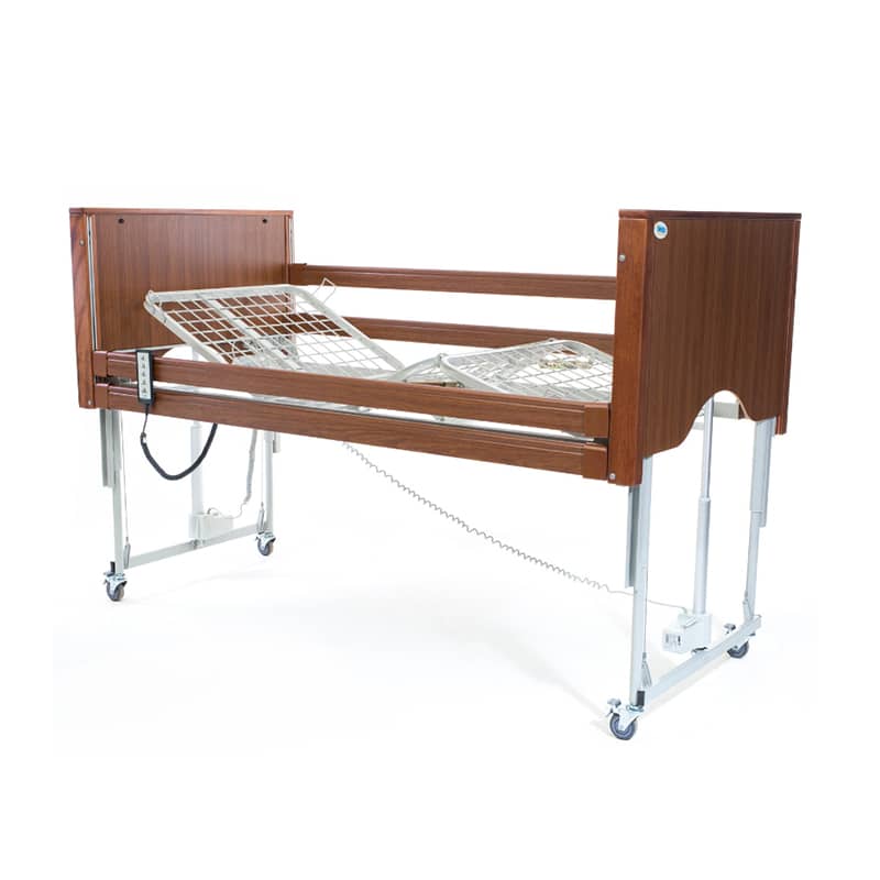 Solace Electric Low Profiling Bed Oak Felgains