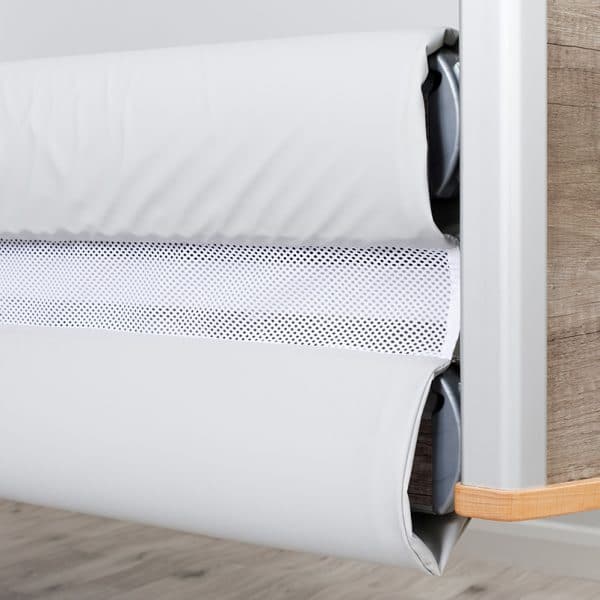 Solace Mesh Siderail Bed Bumpers - Close-up open