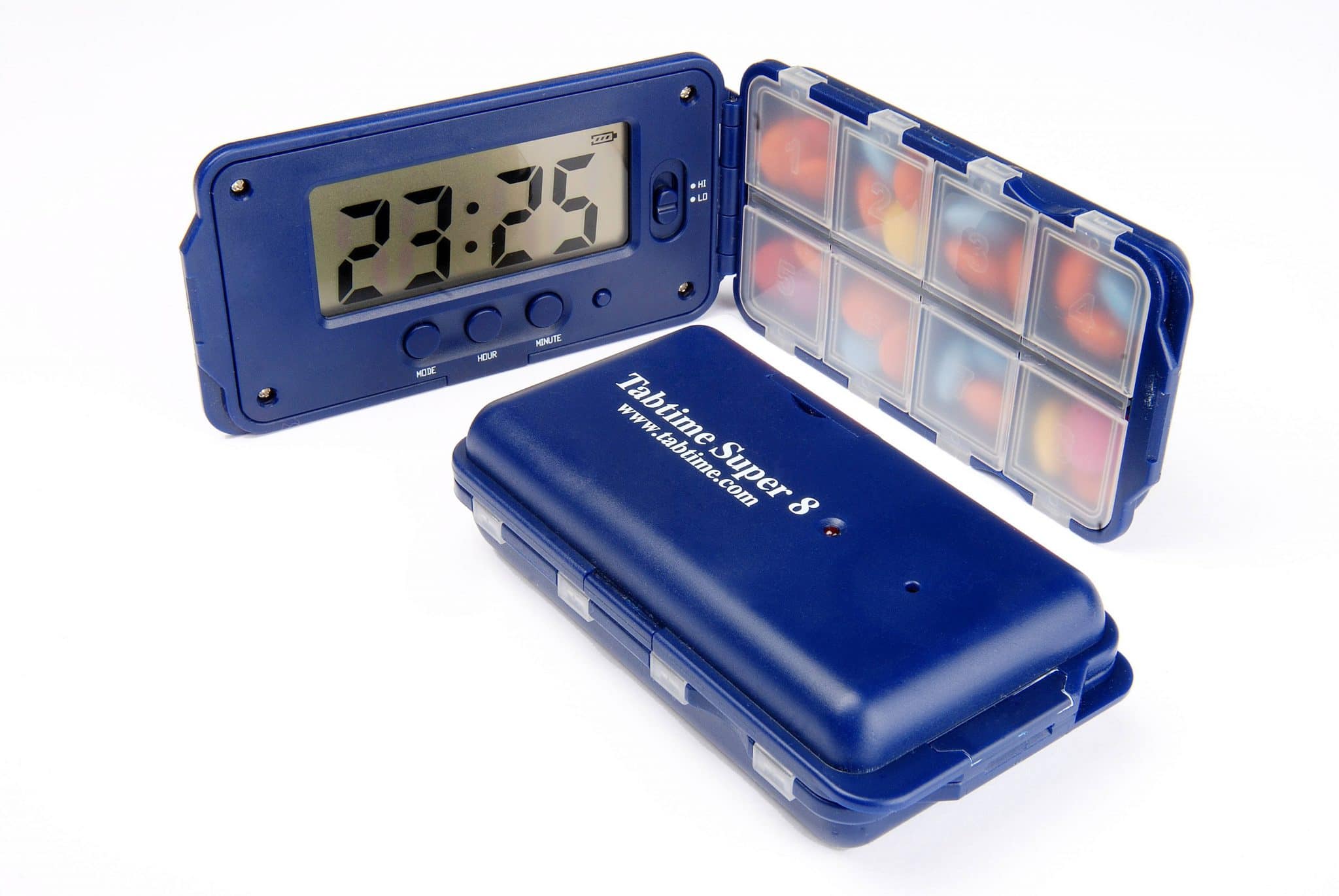 TabTime Super 8 Pill Box with Timer Felgains
