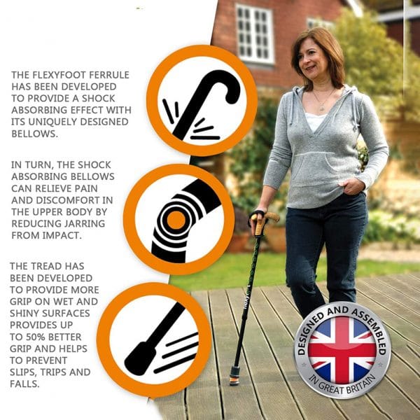 FlexyFoot Soft Grip Open Cuff Crutches - Image 7