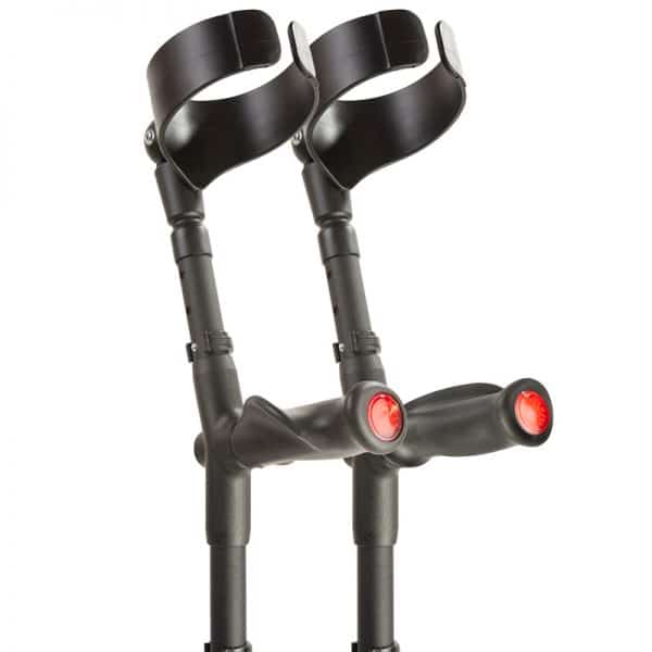 FlexyFoot Closed Cuff Comfort Grip Double Adjustable Crutches - Image 3