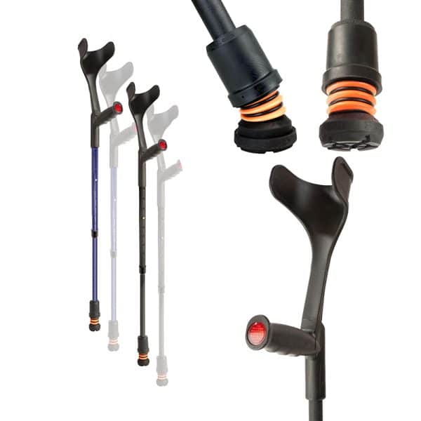FlexyFoot Soft Grip Open Cuff Crutches