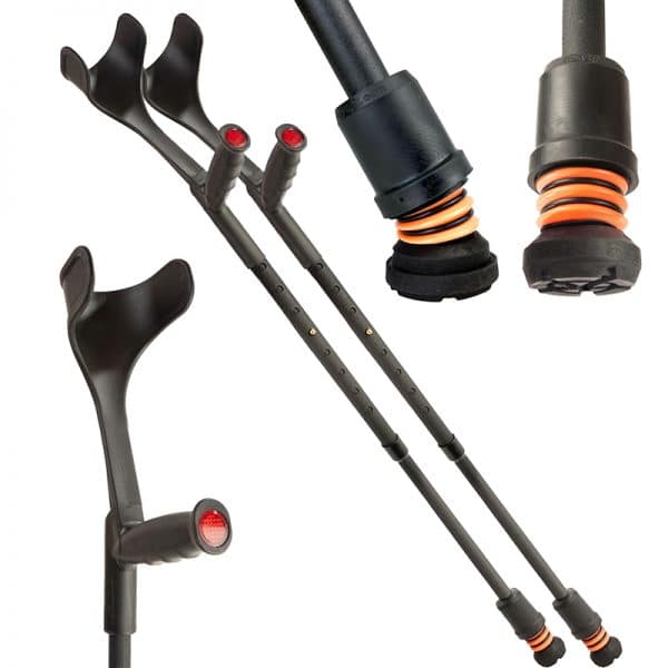 FlexyFoot Soft Grip Open Cuff Crutches - Image 2