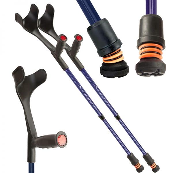 FlexyFoot Soft Grip Open Cuff Crutches - Image 3