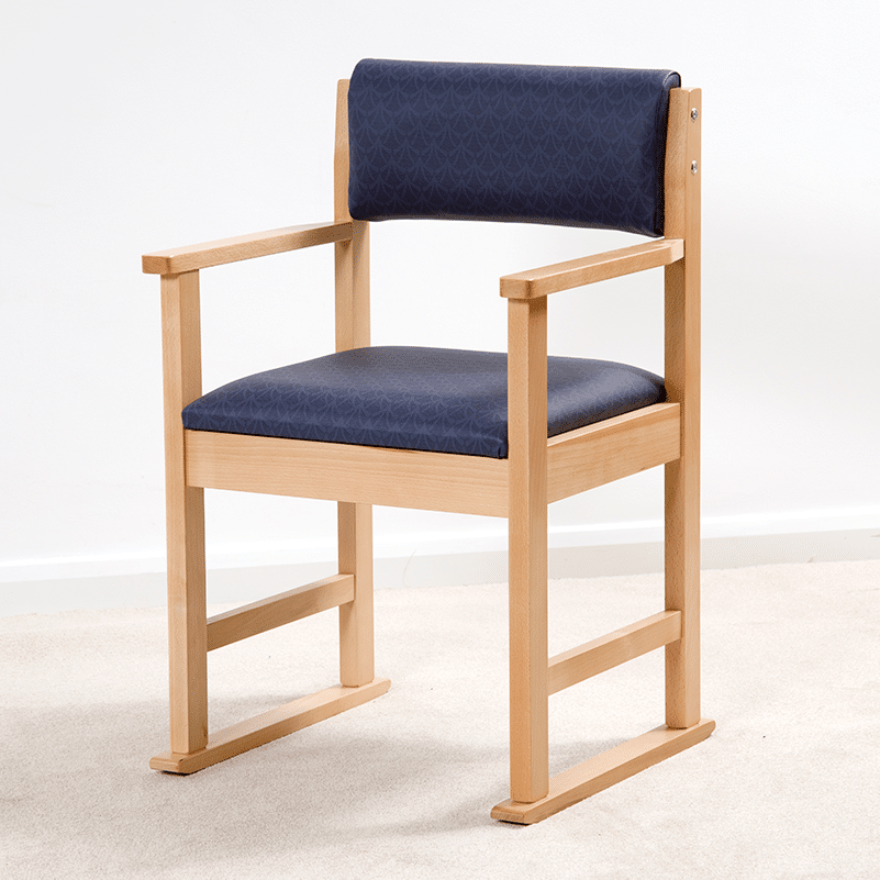 Glida Dining Chair With Skids Felgains, What Is A Dining Chair With Arms Called