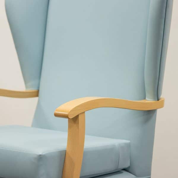 Valu Vinyl High Seat Chair Wooden Hand Grips