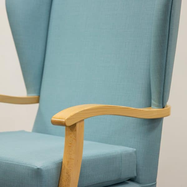 Valu Vinyl High Seat Chair Wooden Hand Grips