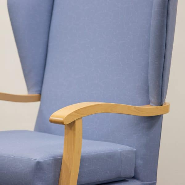 Valu Vinyl High Seat Chair Wooden Hand Grips