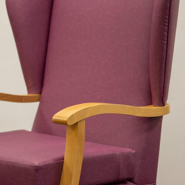 Valu Vinyl High Seat Chair Wooden Hand Grips