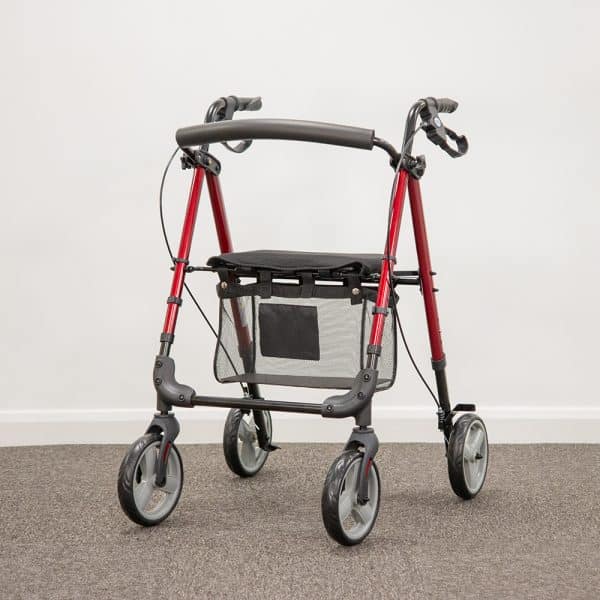 NRS Adjustable Four Wheel Rollator Walker