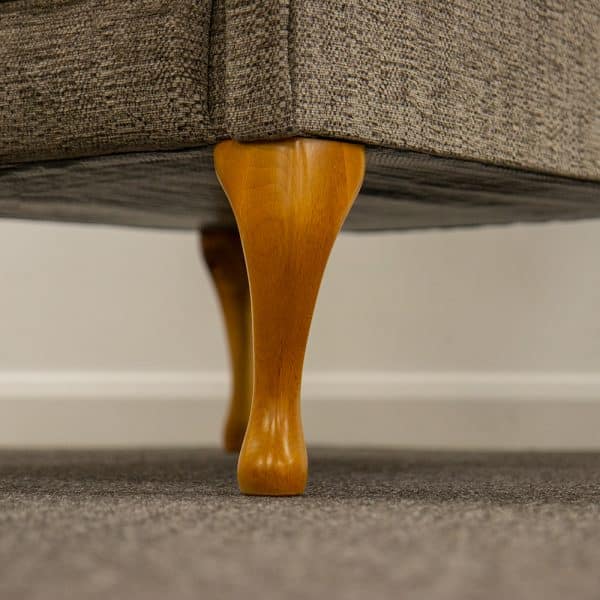 Cannington High Back Fireside Chair Queen Anne Legs