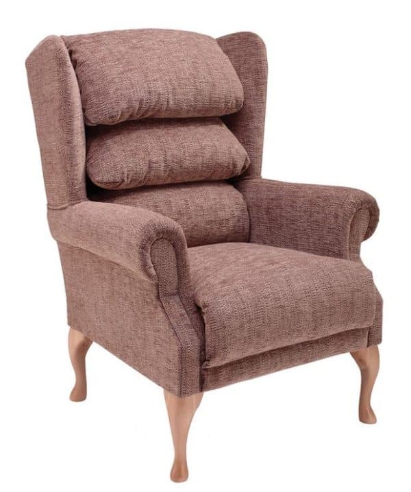 Cannington High Back Fireside Chair Kilburn Mink