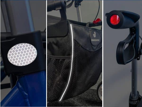 Space LX Rollator Reflectors