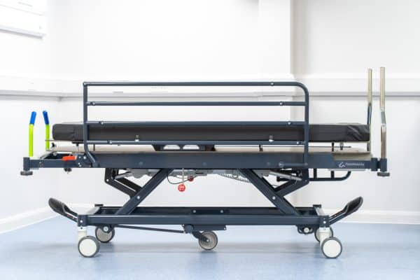 Image showing height adjustment on MultiFlow Ultra Low X-Ray Hospital Patient Stretcher