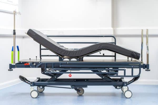 Landscape view of MultiFlow Ultra Low X-Ray Hospital Patient Stretcher