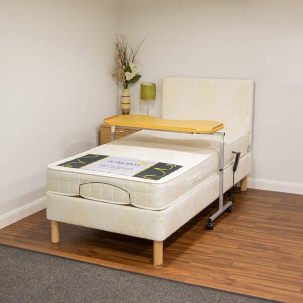 Adjustable Curved Over Bed Table 