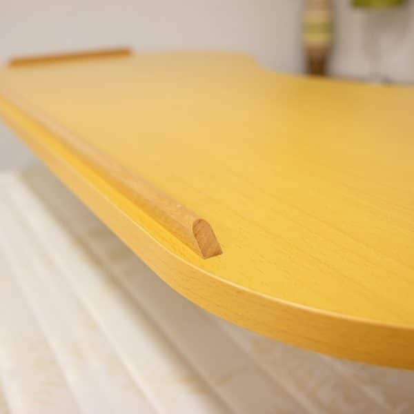 Adjustable Curved Over Bed Chair Table Raised Edges