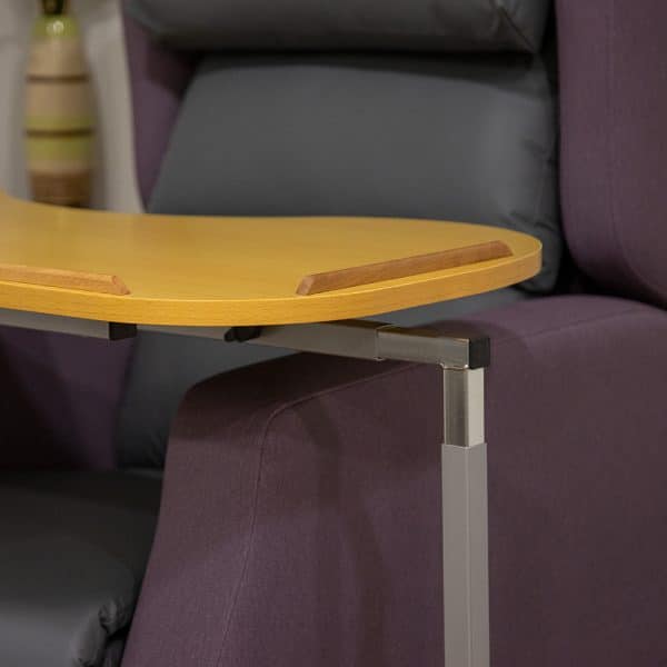 Adjustable Curved Over Bed Chair Table 
