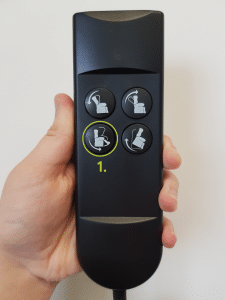Dual motor riser recliner chair handset instructions step 1