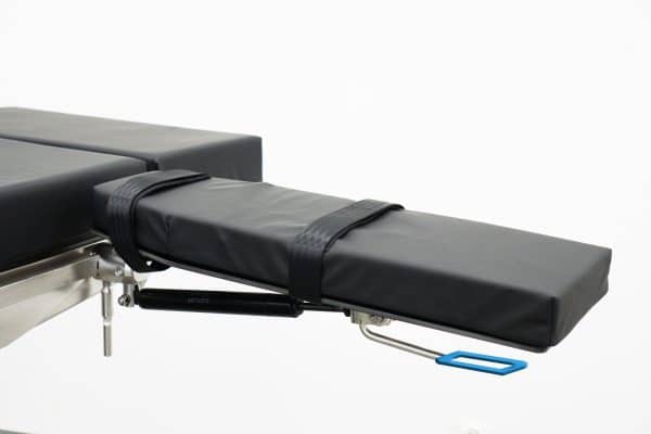 Arm support with gas spring adjustment