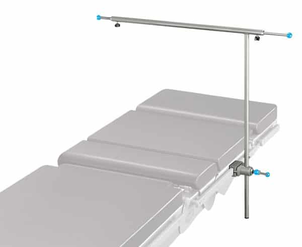 Anaesthetic frame equipped with width regulation