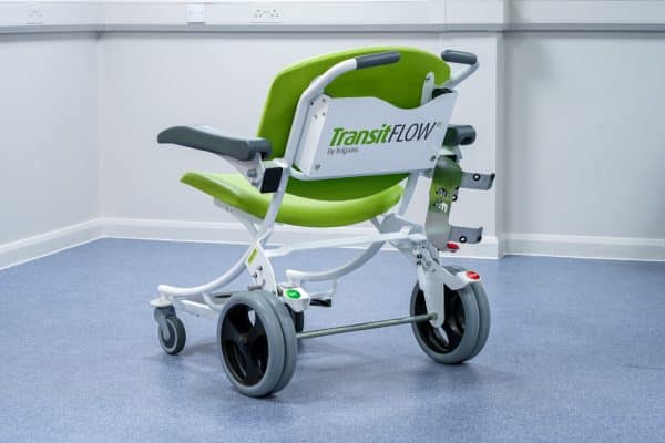 Rear view of TransitFlow Hospital Portering Chair – Bariatric