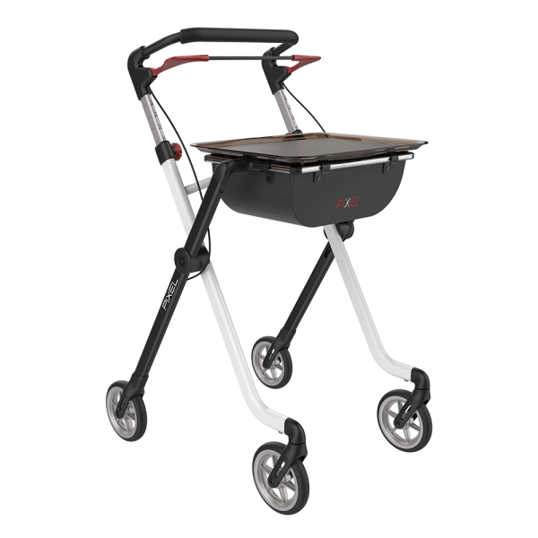 Space Pixel Indoor Rollator in White/Black Colour