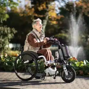 Rehasense-Paws-City-Wheelchair-Handbike lifestyle image
