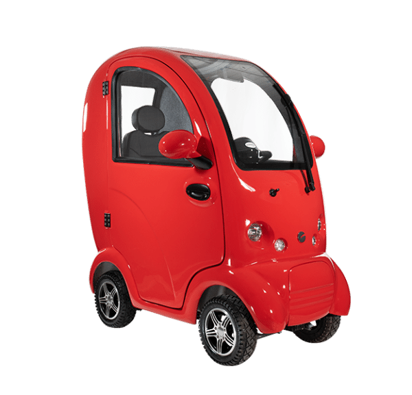 Cabin Car Mobility Scooter in Red