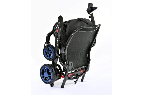Quickie Q50R Carbon Electric Wheelchair Folded