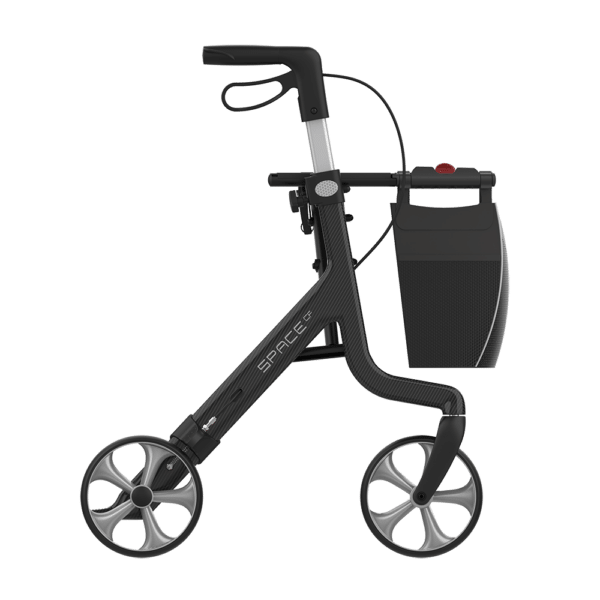 Rehasense Space Carbon Fibre Rollator Side View
