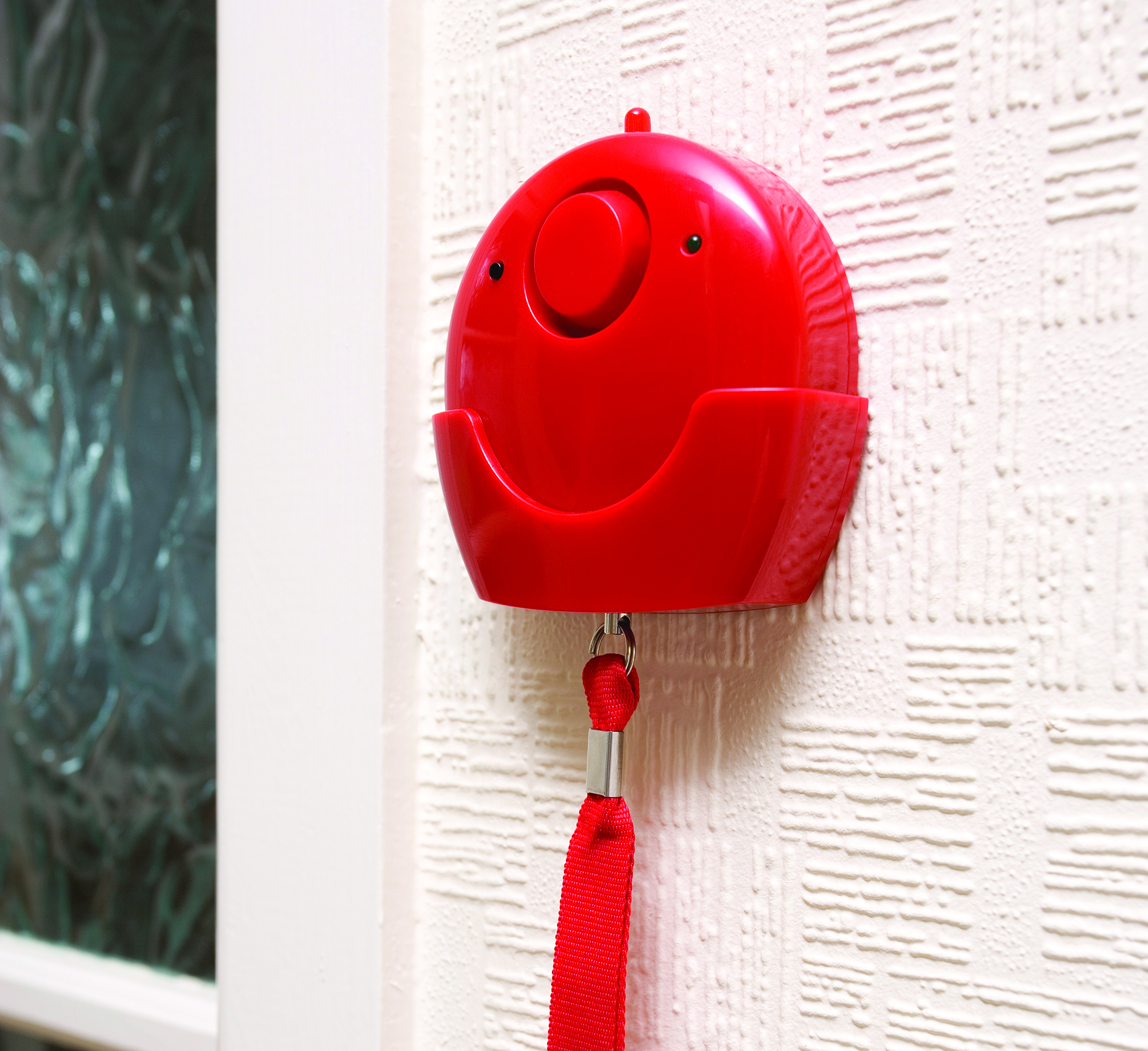 red panic alarm