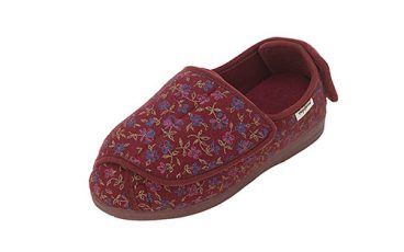 extra wide womens bedroom slippers